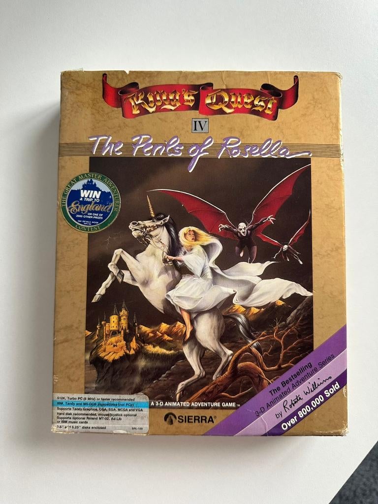 Kings Quest IV (4) – The Perils of Rosella - PC Big Box, Spelcomputers en Games, Games | Pc, 1 speler, Ophalen of Verzenden, Vanaf 12 jaar