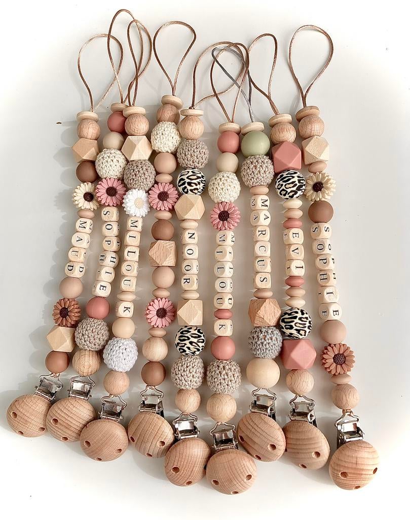 🤎ACTIE: 2 speenkoorden voor €14,90🤎, Ophalen of Verzenden, Nieuw, Kraamcadeau