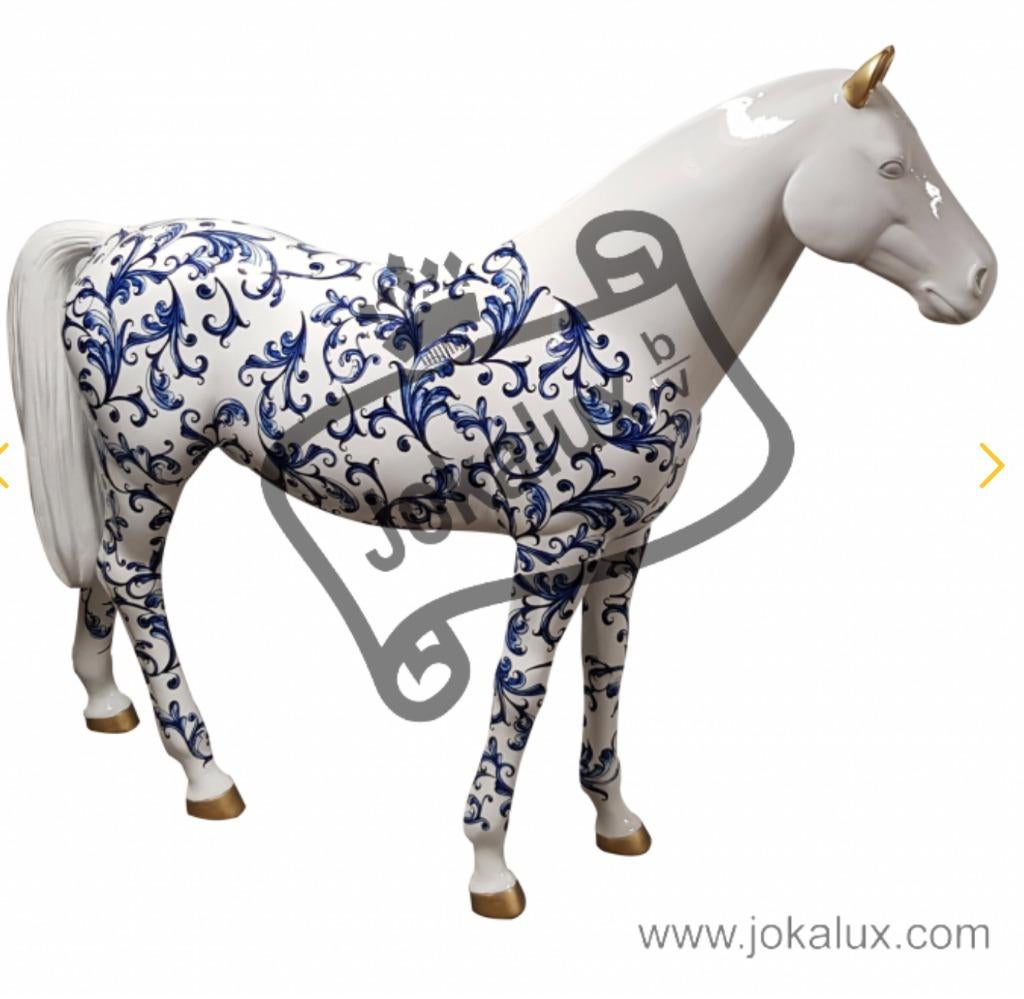 Paarden Kunstbeelden op Ware Grootte!, Tuin en Terras, Tuinbeelden, Ophalen of Verzenden, Nieuw, Kunststof, Dierenbeeld