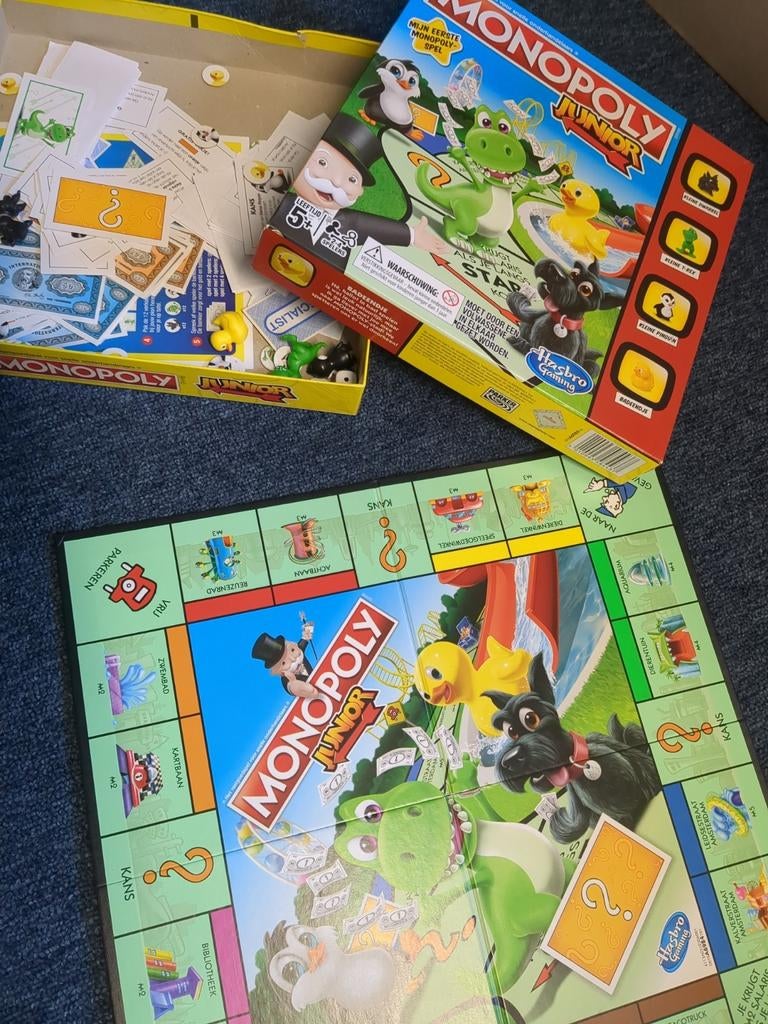 Monopoly junior spel voor kinderen, Ophalen of Verzenden, Zo goed als nieuw