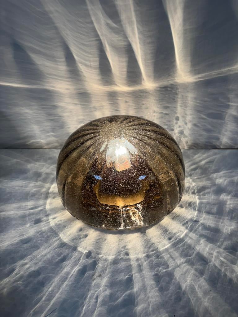 Hillebrand Lighting Bubble handgeblazen glas met luchtbellen, Huis en Inrichting, Lampen | Plafondlampen, Ophalen of Verzenden