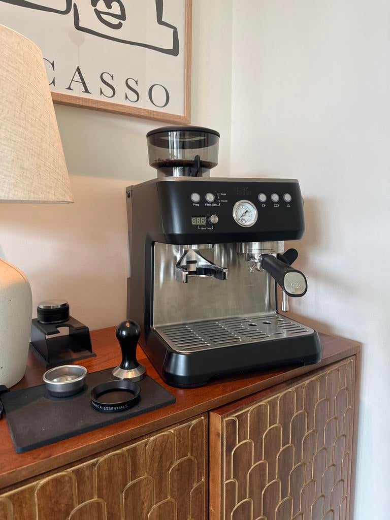 Solis Grind & Infuse Espresso Machine met Bonenmaler, Ophalen of Verzenden, Zo goed als nieuw, Espresso apparaat, Koffiebonen