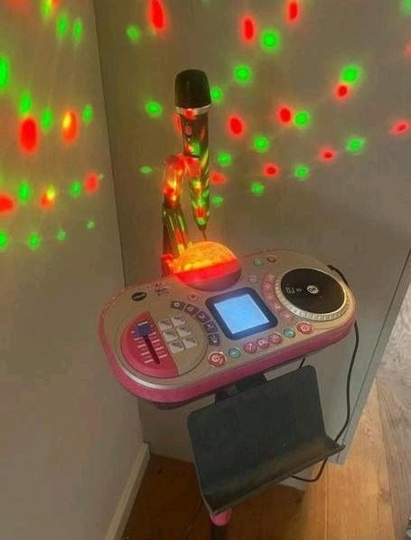VTECH dj set met discolicht, Ophalen of Verzenden, Gebruikt, 6 jaar of ouder