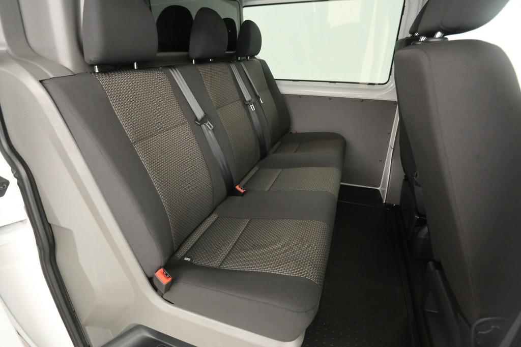 Volkswagen Transporter 2.0 TDI T6.1 150PK L2H1 | Dubbele Cab, Auto's, Bestelauto's, Voorwielaandrijving, Euro 6, 4 cilinders, 150 pk