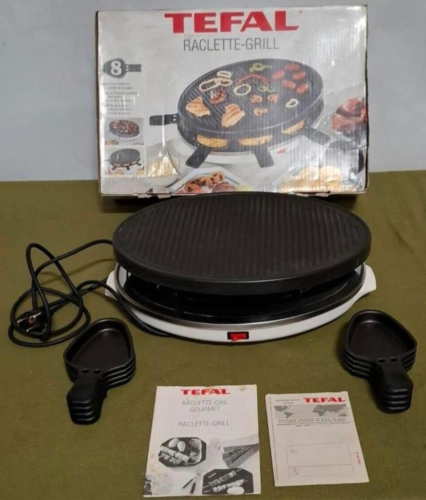 Tefal raclette grill / gourmetstel 8 personen, Witgoed en Apparatuur, Gourmetstellen, Ophalen of Verzenden, Gebruikt, 8 personen of meer