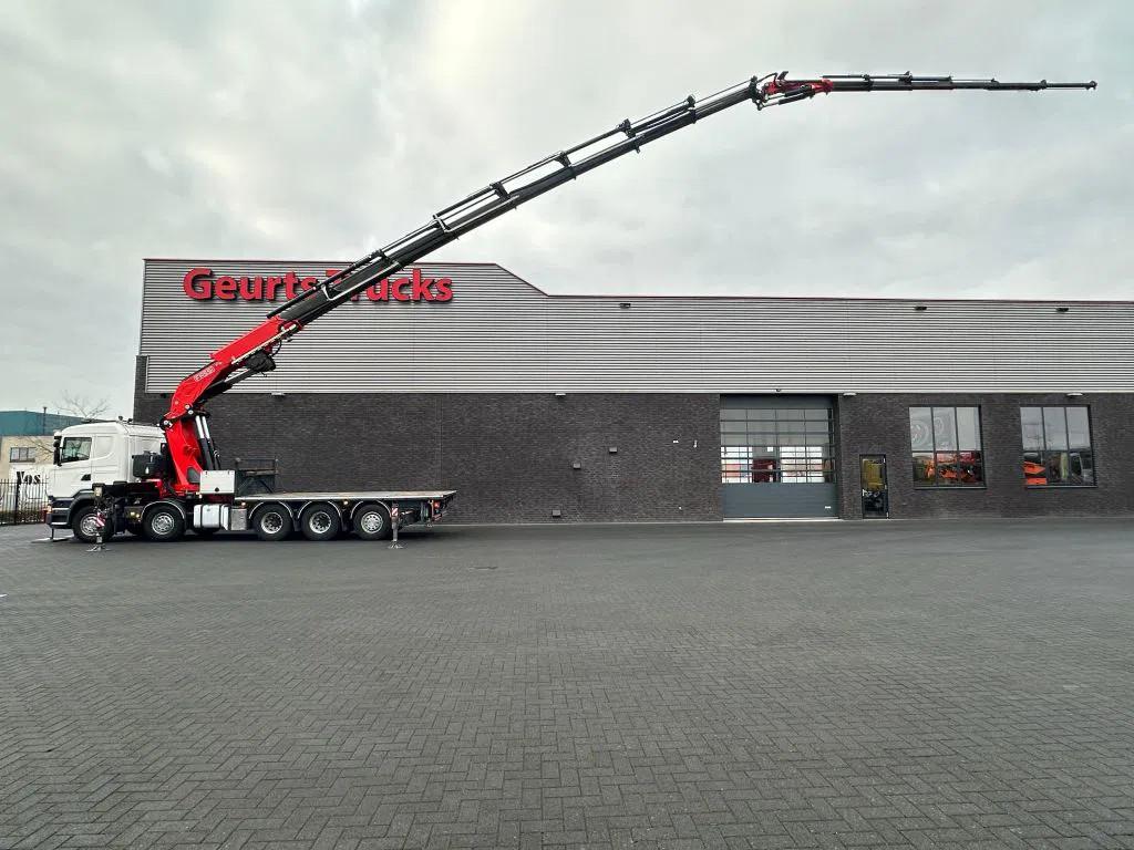 Scania R520 V8 10X4 TRIDEM + F1650RA.2.28 + JIB L816 KRAAN/K, Auto's, Vrachtwagens, Automaat, Euro 6, Scania, Bedrijf