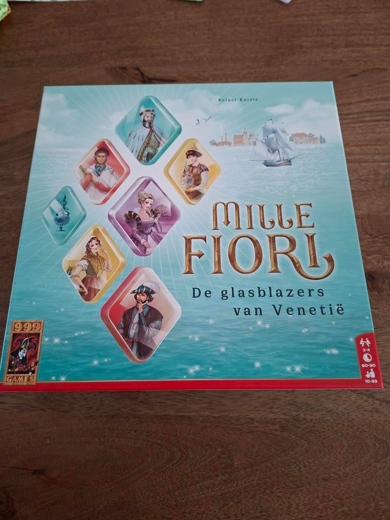 Mille Fiori: De glasblazers van Venetië bordspel, Een of twee spelers, Ophalen of Verzenden, Zo goed als nieuw, 999 Games
