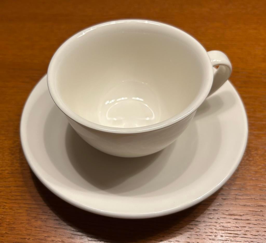 3 Zara Home cappuccino kop en schotel, Overige materialen, Ophalen of Verzenden, Zo goed als nieuw, Effen