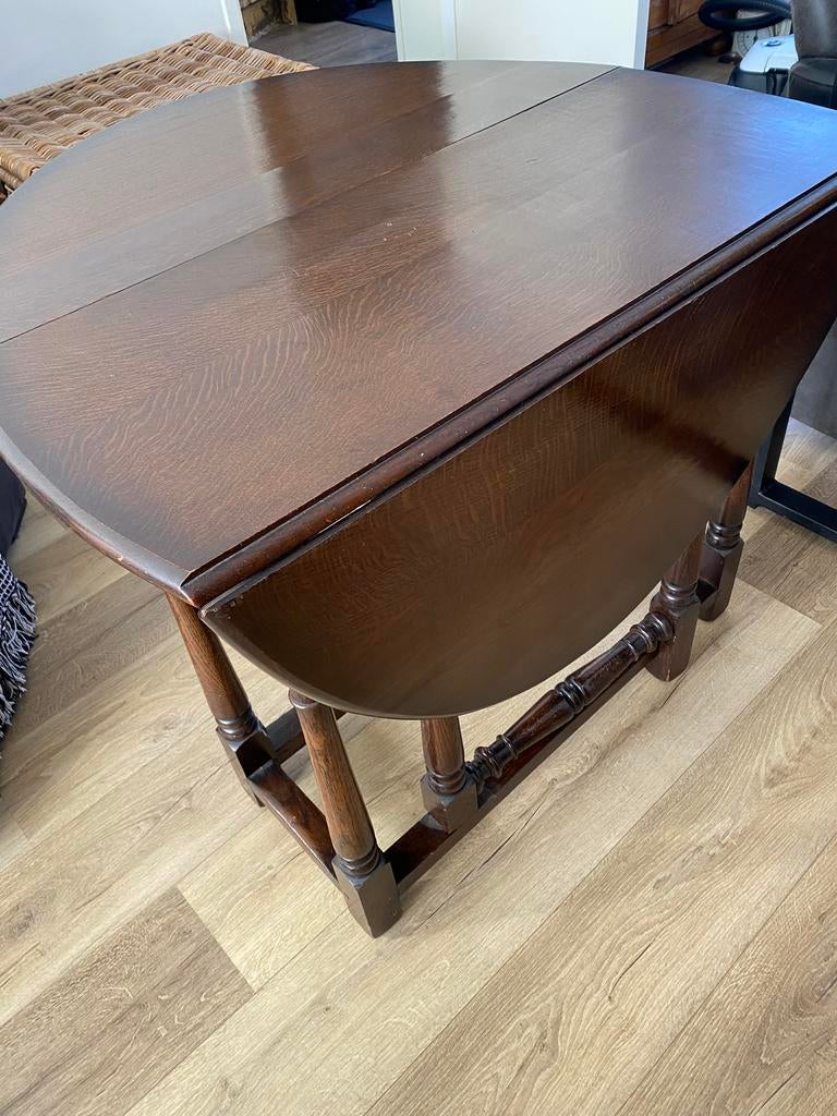 Eiken gateleg tafel inklapbaar, Ophalen of Verzenden