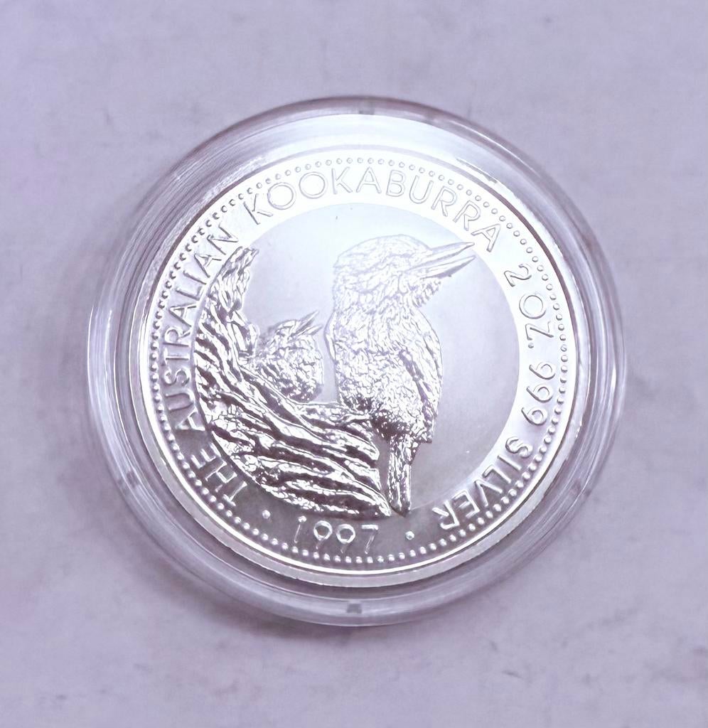 2oz 1997 zilver Australia / Kookaburra 999 zilver, Ophalen of Verzenden, Zilver