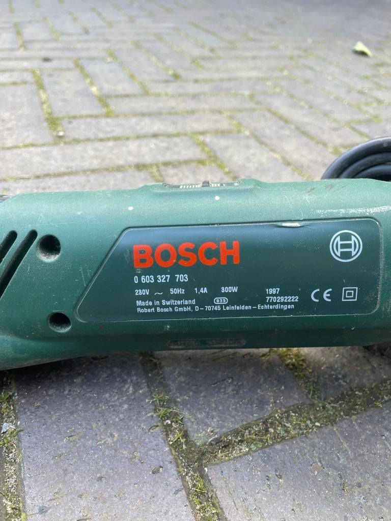 Bosch PVS 300 AE Bandschuurmachine - 300W, Ophalen of Verzenden, Gebruikt, Minder dan 600 watt, Bandschuurmachine