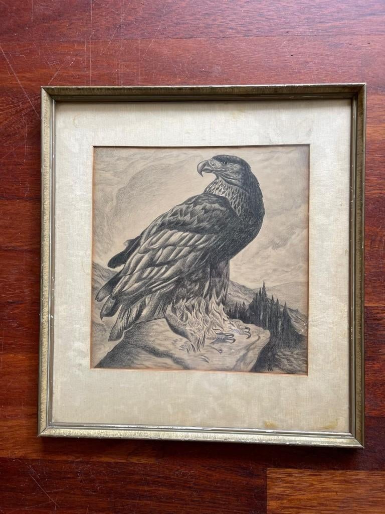 Prent in lijst, Ophalen, Gebruikt, 1980 tot heden, Dier