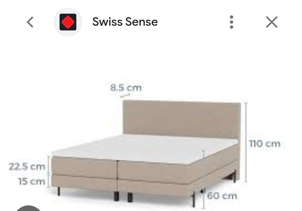 Hoofdbord Swiss Sense voor bed 160cm breed ophalen Nunspeet, Ophalen, Stof, 160 cm, Nieuw