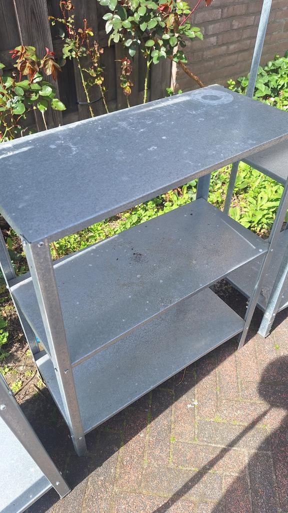 2x IKEA HYLLIS stellingkast - gegalvaniseerd metaal, Ophalen of Verzenden, Gebruikt