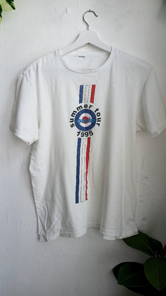 oasis tshirt (officieel), Verzenden, Gedragen, Maat 48/50 (M), Wit
