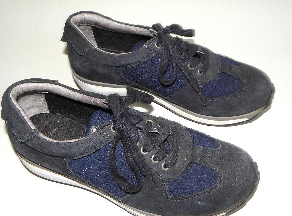 Blauwe Xsensible Sneakers/veterschoen maat 38 wijdte G, Xsensible, Blauw, Ophalen of Verzenden, Sneakers of Gympen