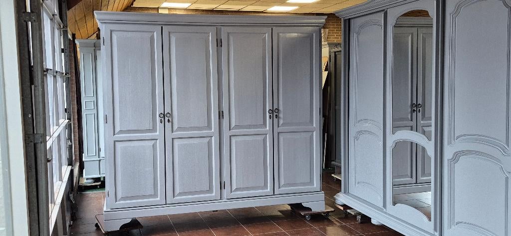 Linnenkasten, kledingkasten, slaapkamerkast, brocante kasten, Antiek en Kunst, Antiek | Meubels | Kasten, Ophalen of Verzenden