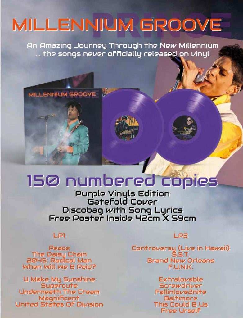 Prince - Millenium Groove Vinyl 2LP + Poster, Verzenden, 2000 tot heden, Nieuw in verpakking, 12 inch