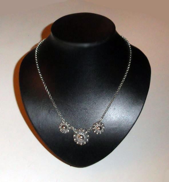 Ketting Zeeuwse knoop knop zilver, Met hanger, Ophalen of Verzenden, Zo goed als nieuw, Zilver