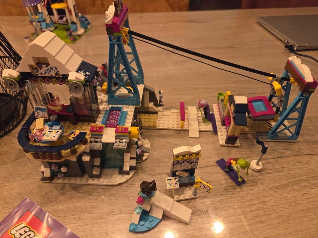 Lego Friends 41324 Ski Resort Lift, Ophalen of Verzenden, Gebruikt, Complete set, Lego
