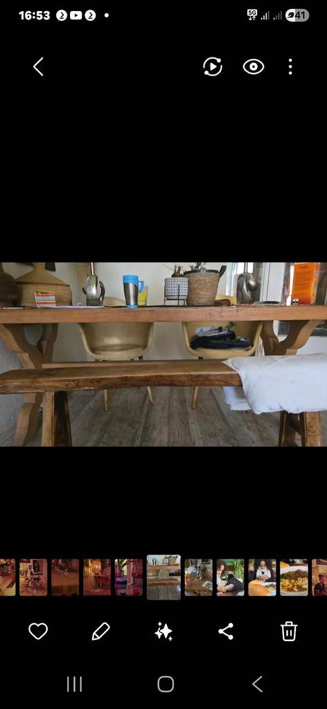 Mooie en schattige boeren eettafel - Top kwaliteit, Huis en Inrichting, Tafels | Eettafels, Gebruikt, 100 tot 150 cm, Ophalen of Verzenden