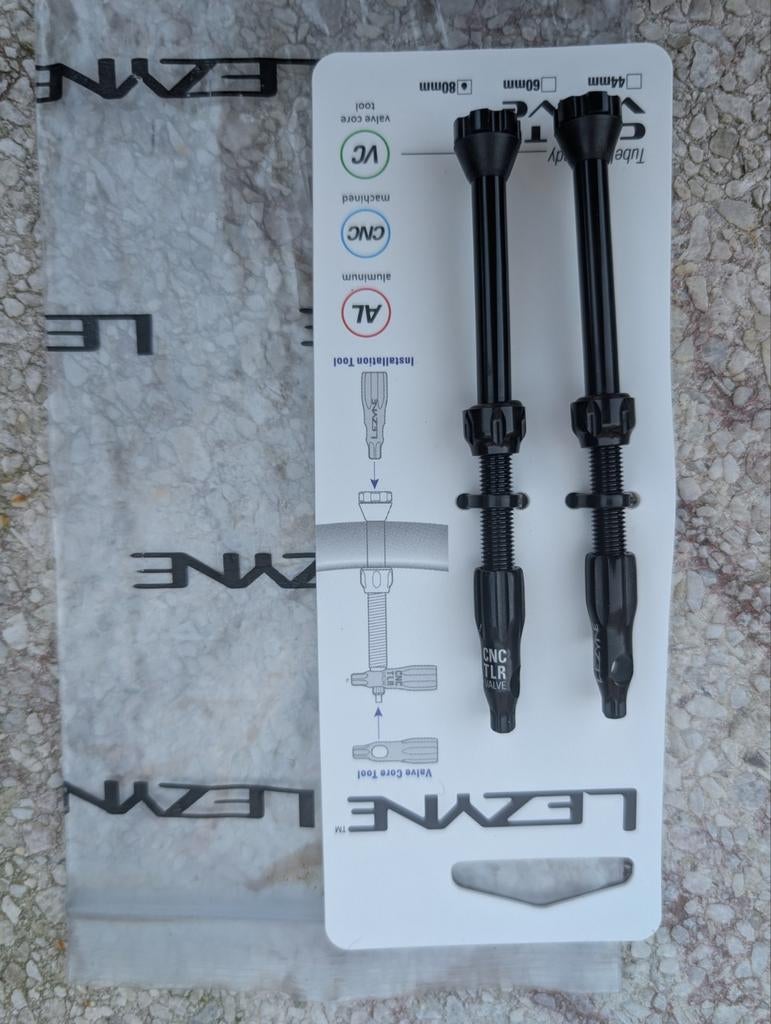 Lezyne tubeless ventielen 80mm, Ophalen of Verzenden, Nieuw, Overige typen