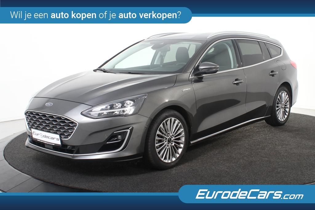 Ford FOCUS Wagon Vignale *1ste Eigenaar*Leer*Navigatie*Keyle, Auto's, Ford, Stof, Gebruikt, 19 km/l, Zilver of Grijs