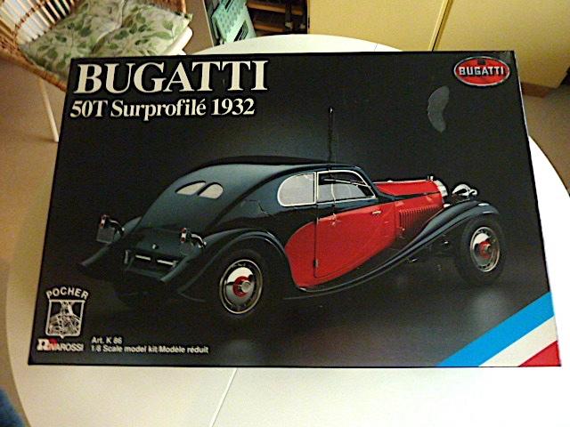 POCHER1:8 BUGATTI T-50 SURPROFILÉ K-76, Ophalen of Verzenden, Zo goed als nieuw, 1:5 t/m 1:8, Auto