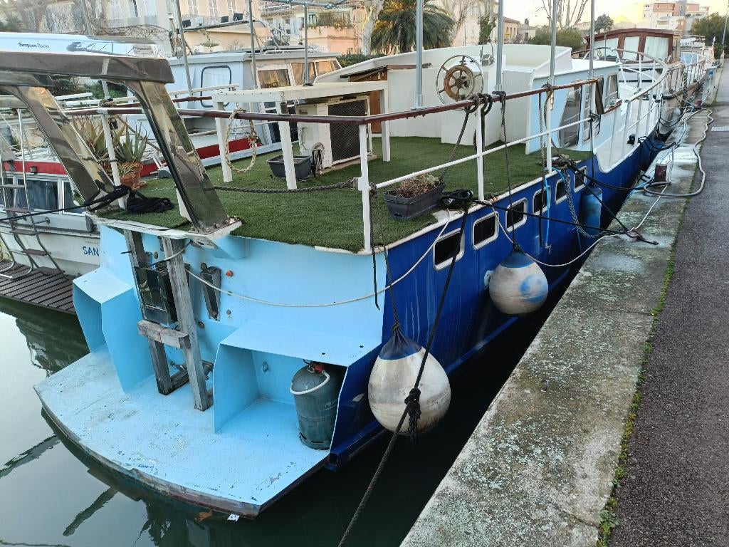 kruiser de ruiter trawler 1300 motorjacht koter, 13x4 meter, Ophalen, Gebruikt, Staal, Diesel