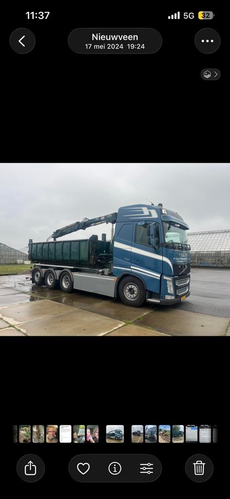 Volvo fh 4 540 8x4!!, Auto's, Vrachtwagens, Automaat, Euro 6, Stoelverwarming, Blauw