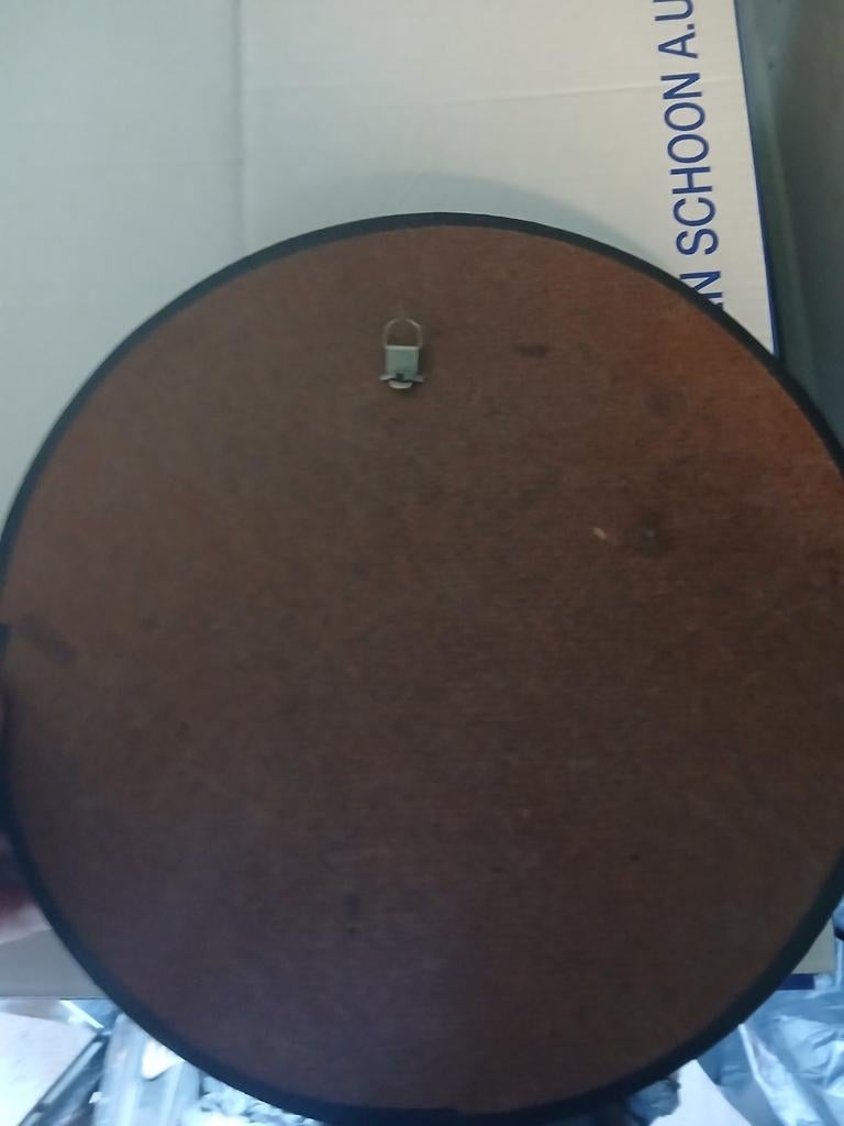 Vintage Schilderij Schip op Zee - Ovale Wanddecoratie, Ophalen, Gebruikt