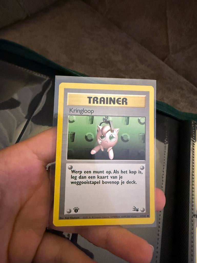 Pokémon kaart Recycle (Fossil 61/62, Nederlands), Verzenden, Gebruikt, Losse kaart