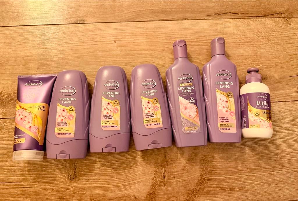 Andrélon Levendig Lang Haarverzorgingsset - Nieuw, Ophalen of Verzenden, Nieuw, Shampoo of Conditioner
