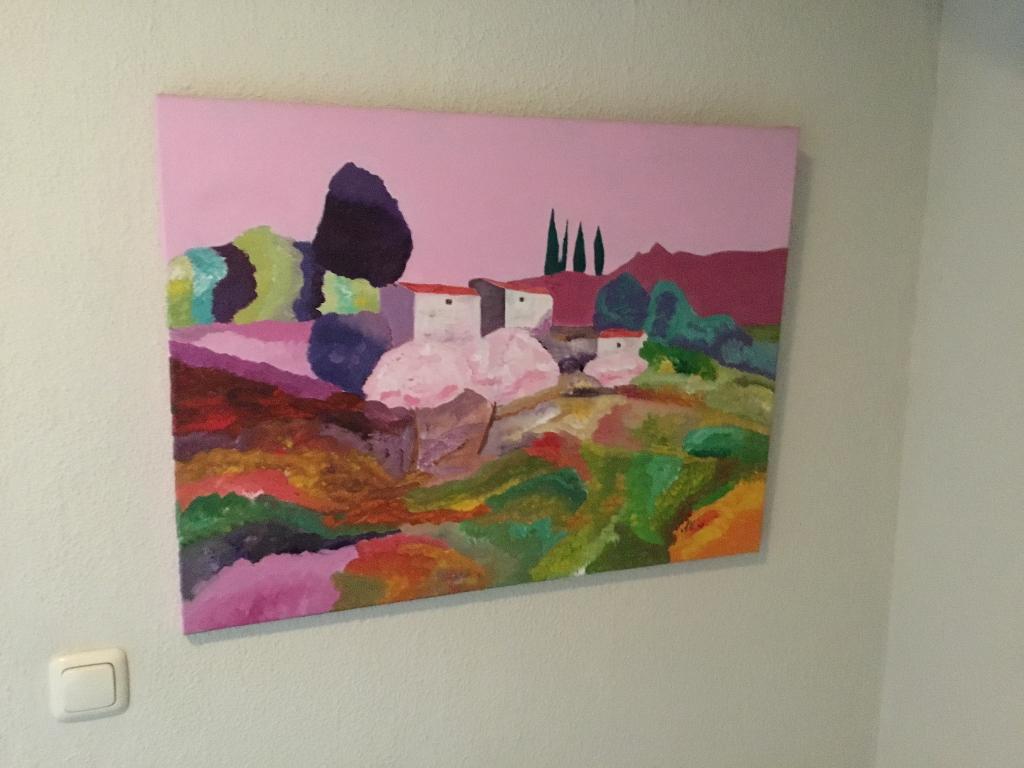 Schilderij frans landschap, Ophalen