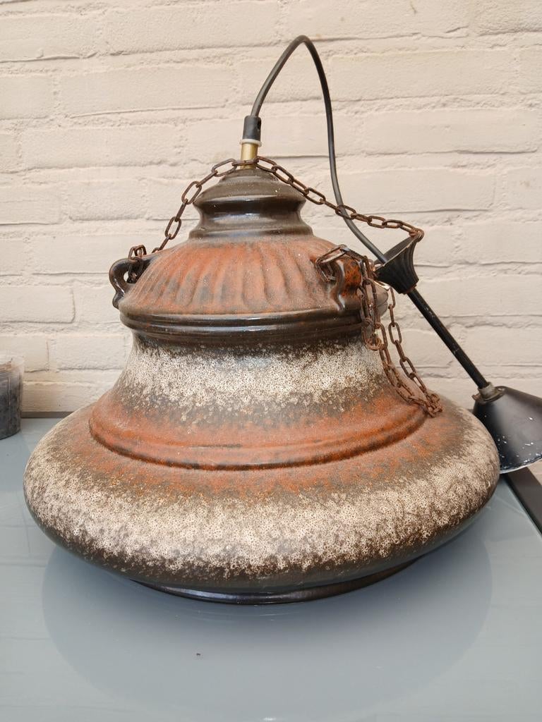 Hanglamp van keramiek West germany / Fat lava., Antiek en Kunst, Ophalen