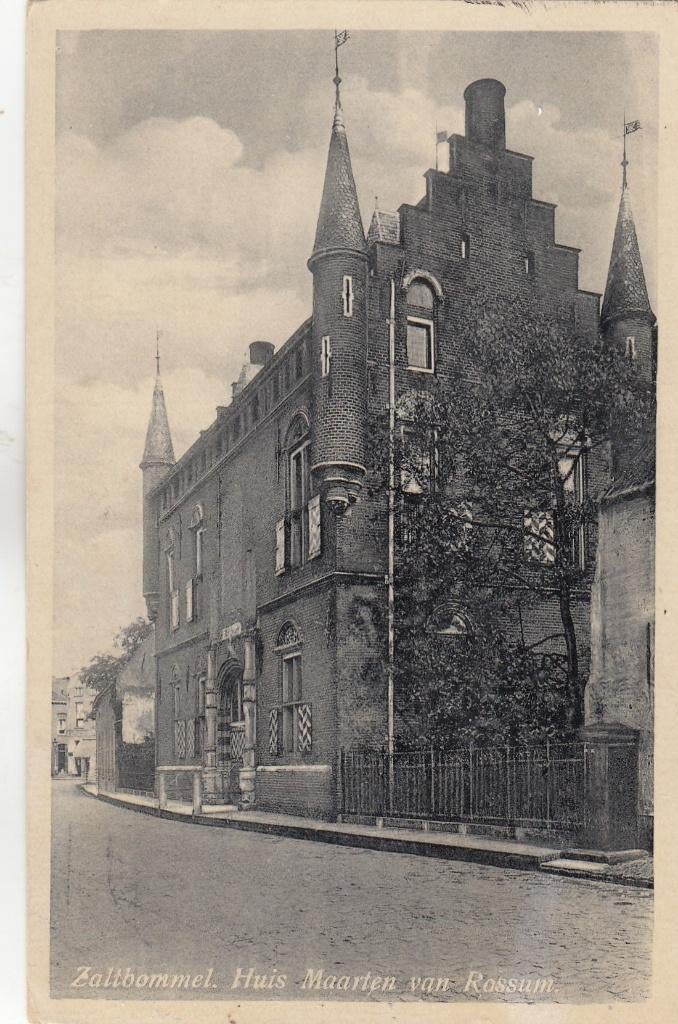 Zaltbommel - Huis Maarten van Rossum 1939, Verzenden, 1920 tot 1940, Gelopen, Gelderland