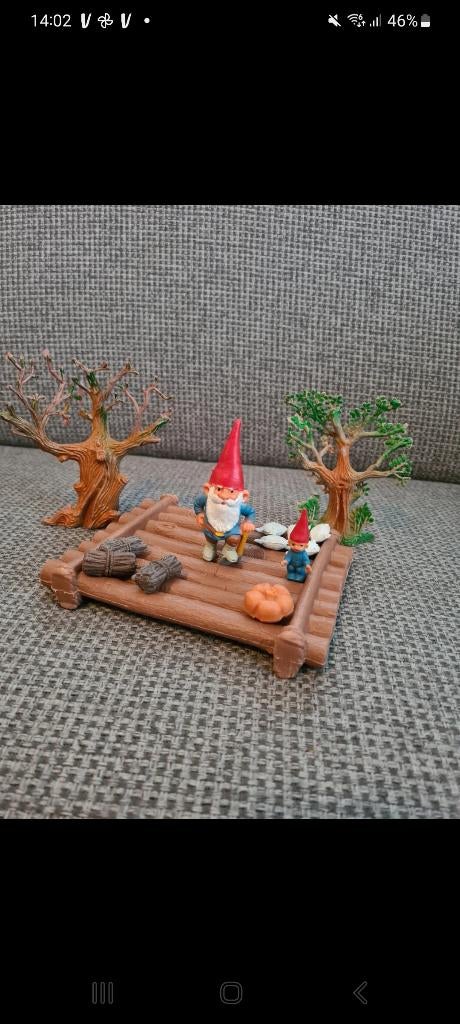 David de kabouter vlot set vintage jaren 80, Star toys Barcelona, Gebruikt, Ophalen of Verzenden, Nvt