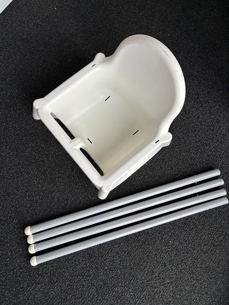 Ikea antilop eetkamer kinderstoel wit 4 poten incl eetblad, Kinderen en Baby's, Kinderstoelen, Ophalen, Gebruikt, Meegroeistoel