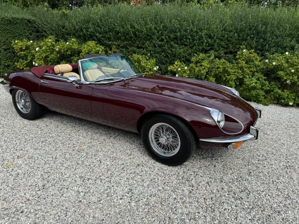 Jaguar E-Type 5.3 V12 | Cabrio | Gerestaureerd, Auto's, Oldtimers, Automaat, Cabriolet, Leder, Bedrijf