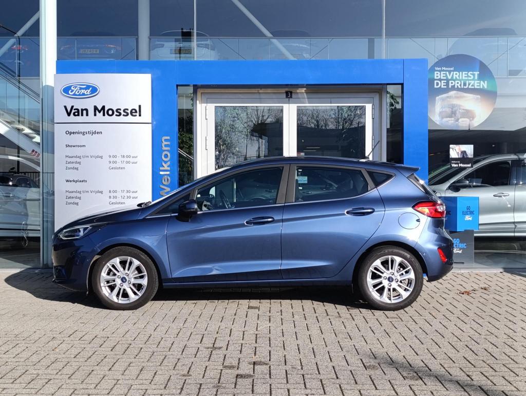 Ford Fiesta 1.0 EcoBoost Hybrid Titanium | Automaat | Camera, 12 maanden, Euro 6, Blauw, Origineel Nederlands