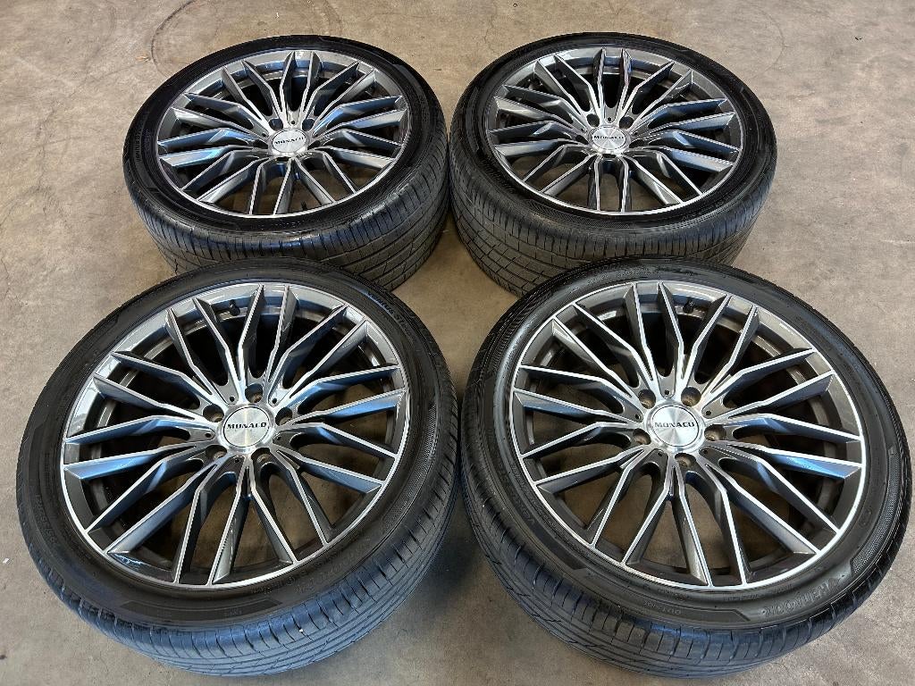 21 inch Monaco velgen + zomerbanden Volkswagen Touareg, Gebruikt, 295 mm, Banden en Velgen, Personenwagen