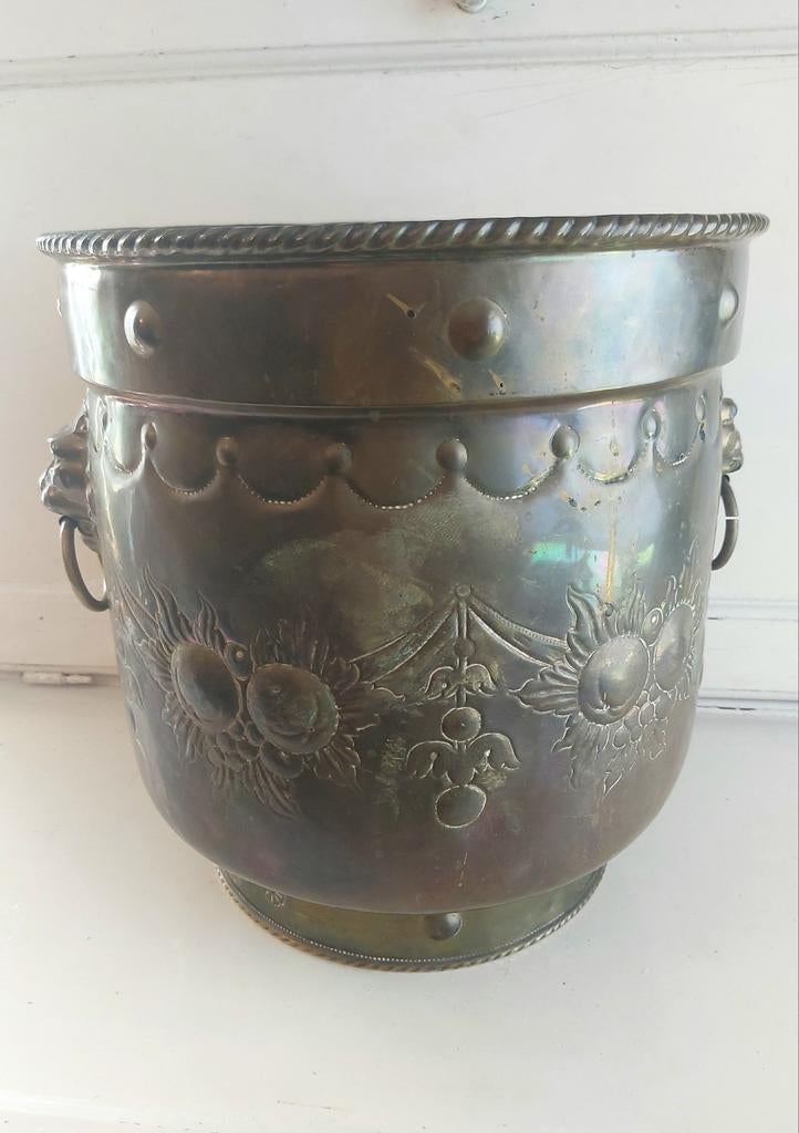 Antiek Hollandse jardinaire/ houtbak 1910-1920, Ophalen of Verzenden