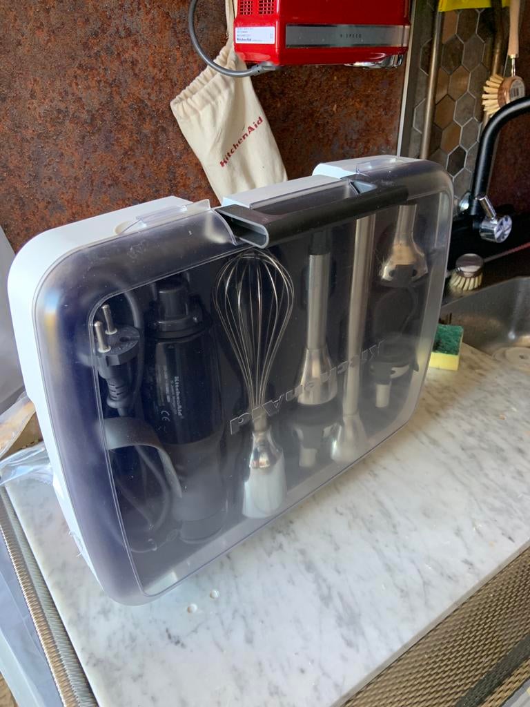 Kitchenaid staafmixer in luxe koffer, Ophalen, Zo goed als nieuw