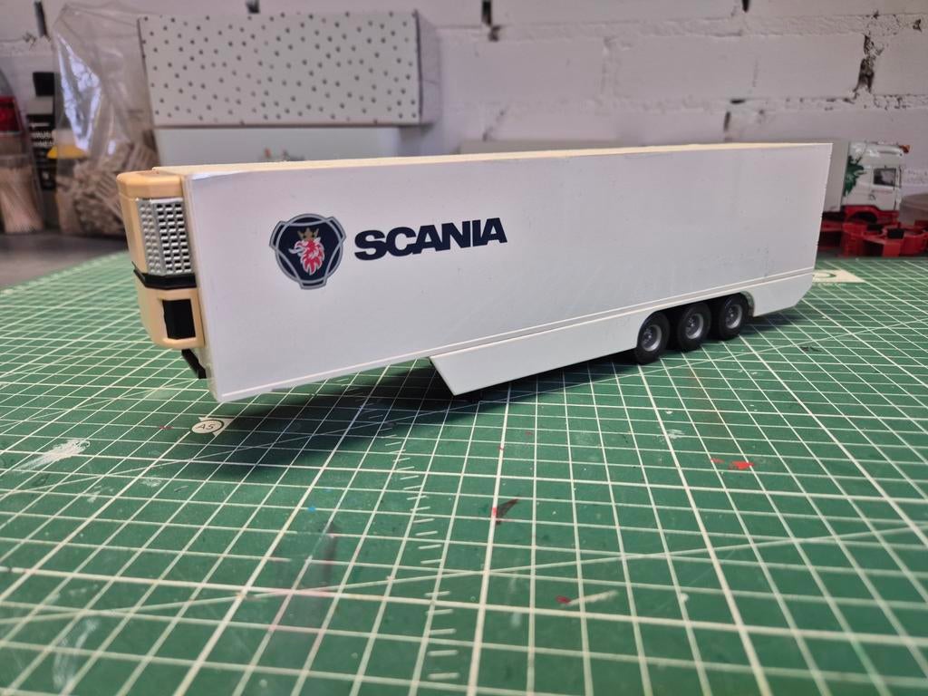 Scania oplegger van Tekno 1:50, Ophalen of Verzenden, Bus of Vrachtwagen, Tekno