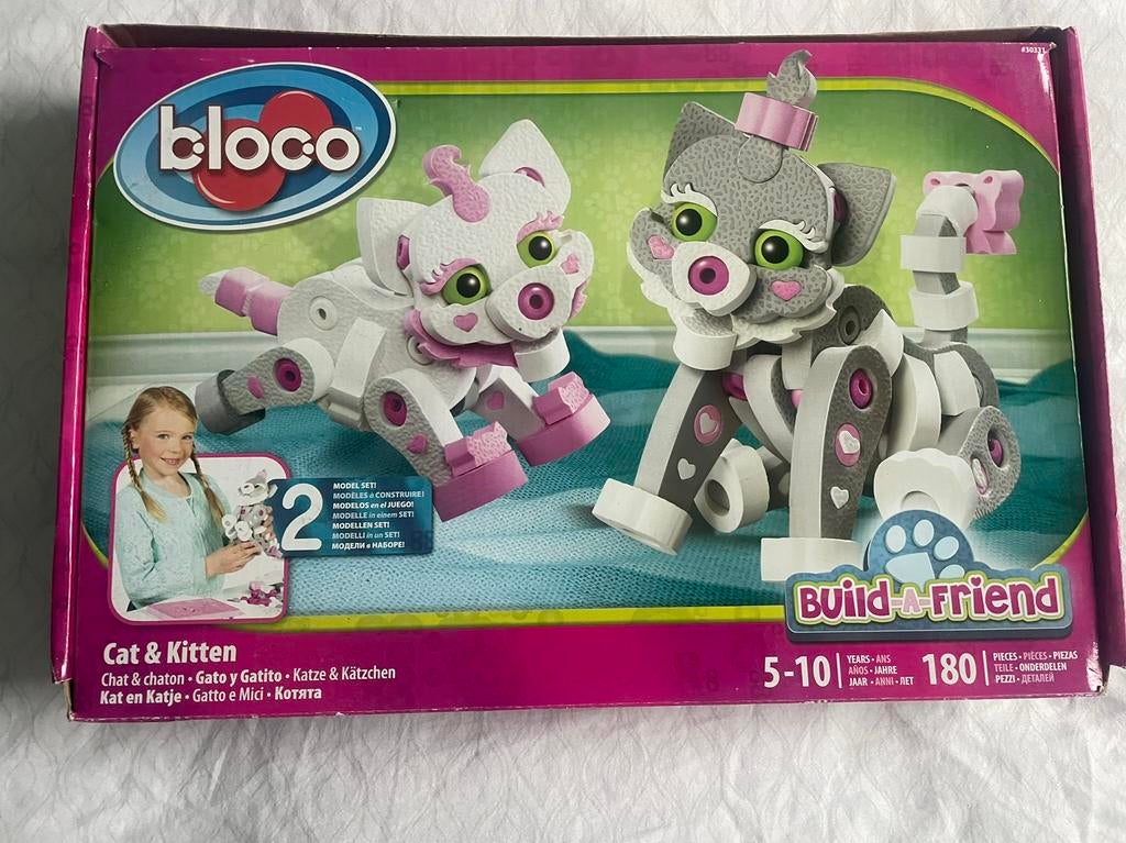 Bloco kat&kitten bouwpakket, Ophalen of Verzenden, Zo goed als nieuw