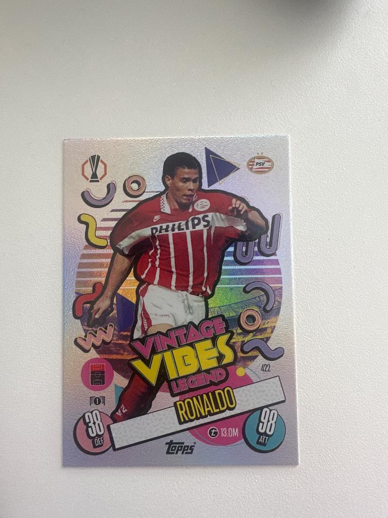 Topps vintage vibes Ronaldo (psv), Ophalen of Verzenden, Nieuw, PSV, Spelerskaart