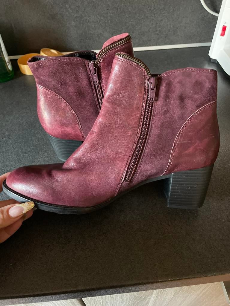 Gabor laarsjes maat 7/5, Ophalen of Verzenden, Zo goed als nieuw, Rood, Lage of Enkellaarzen