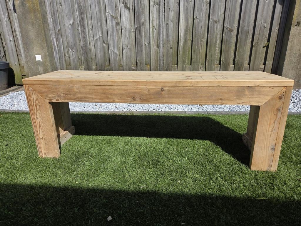 Houten bankje 140x50x40 cm, Huis en Inrichting, Stoelen, Ophalen of Verzenden