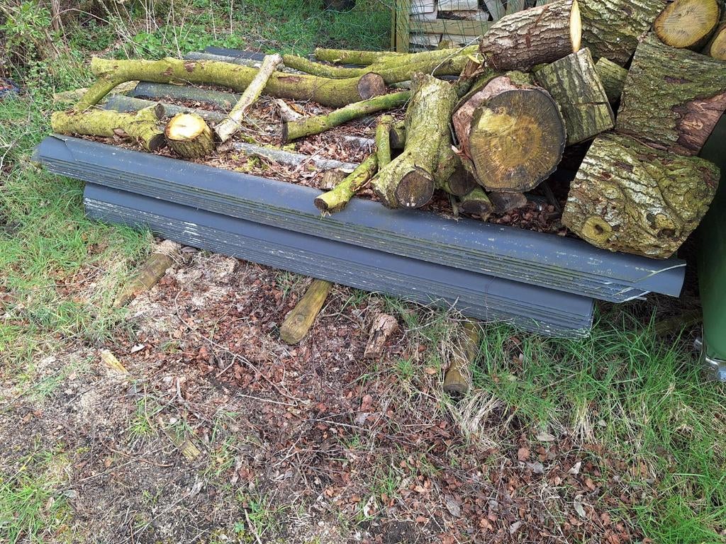 Diverse golfplaten asbestvrij 205 cm en 183 cm, Doe-het-zelf en Verbouw, Dakpannen en Dakbedekking, Ophalen of Verzenden