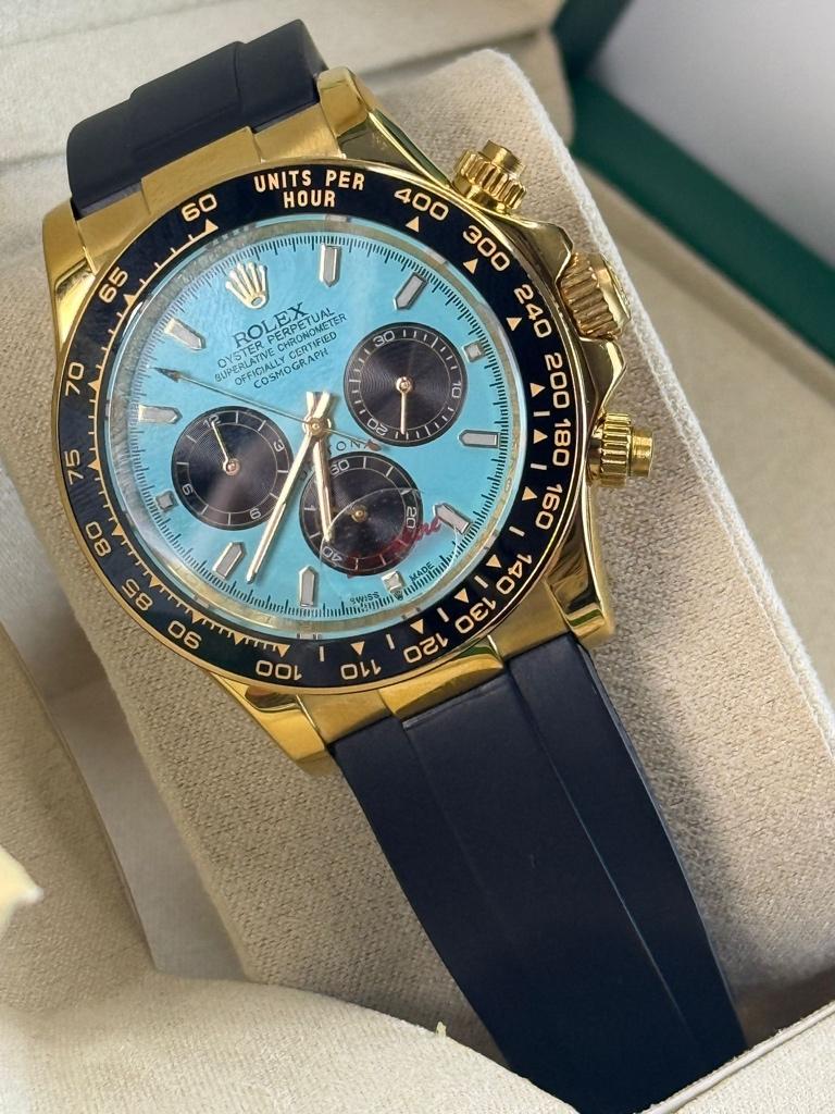 Rolex daytona oysterflex, Ophalen of Verzenden, Nieuw, Zwart, IOS